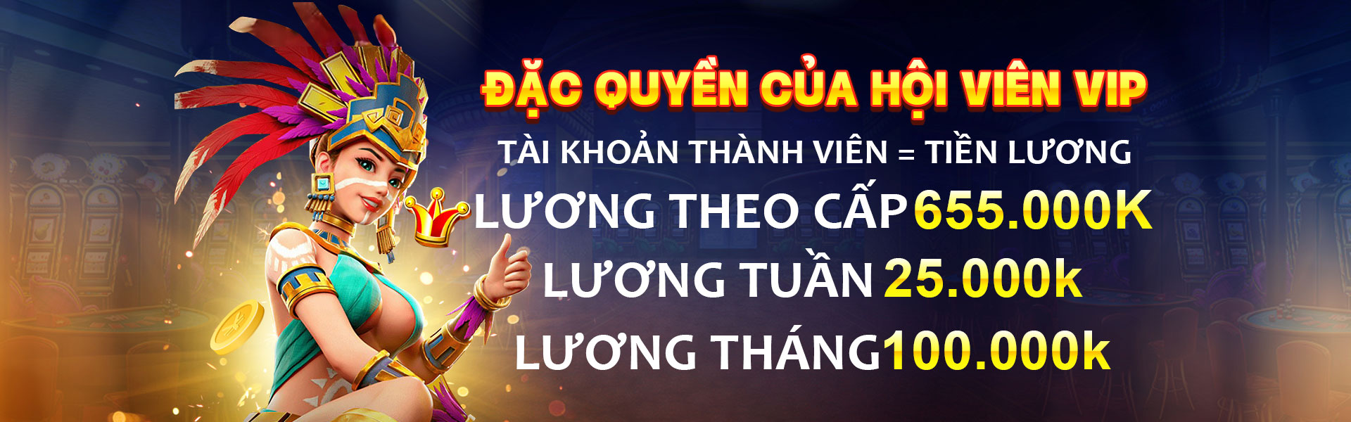 Chương trình VIP với các đặc quyền và phần thưởng độc quyền